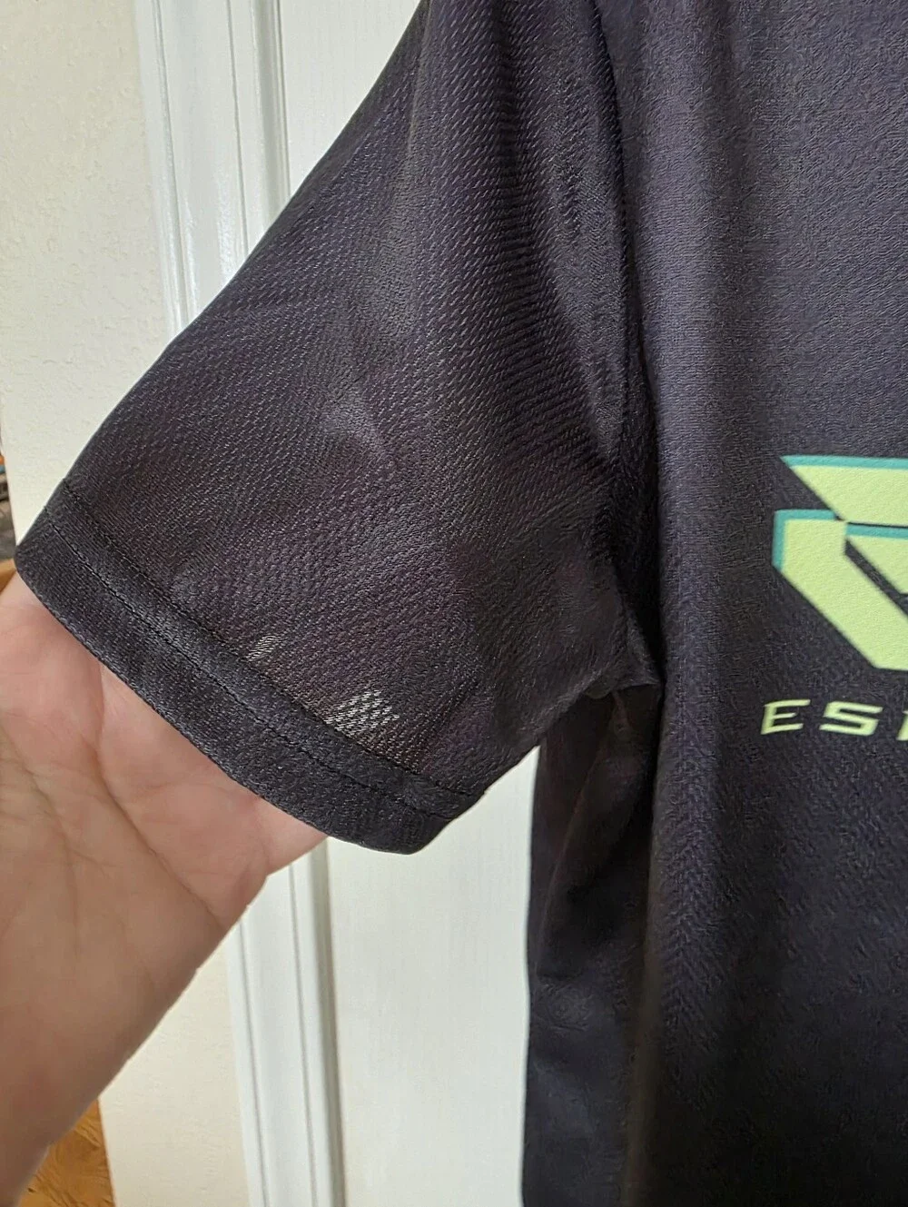 ESX Esport Gaming Gear Black Tee & Short Set with Neon Green Logo Sz 18XXL, NWOT